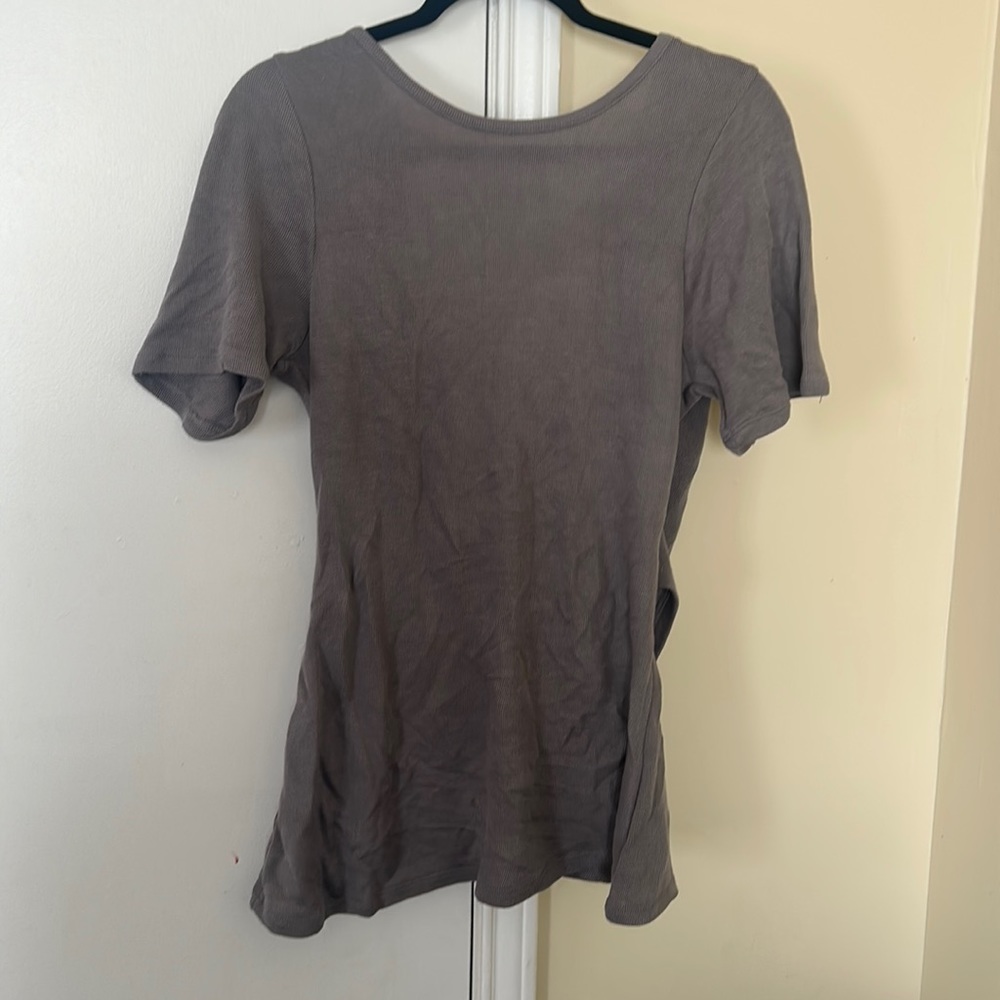 Mono B Short Sleeve Draped open back T-shirt New with‎ Tag